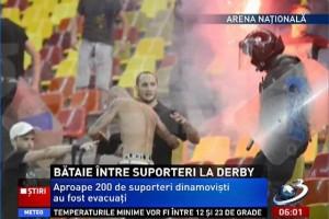 Bătaie între galerii la derby-ul Steaua-Dinamo
