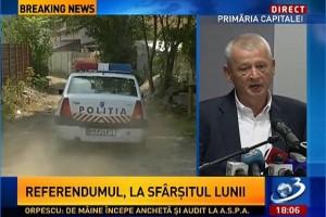 Sorin Oprescu: "Consider necesară declanşarea imediată a unui referendum local" / VIDEO